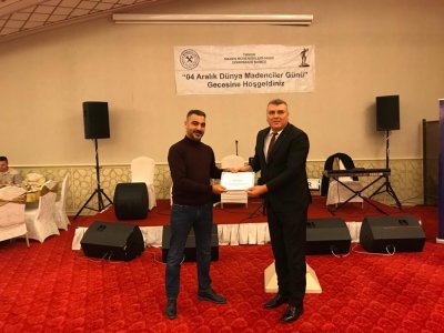 MADEN MÜHENDİSLERİ ODASI DİYARBAKIR ŞUBESİ MADENCİLER GÜNÜ YEMEĞİNE KATILDIK (22.12.2018)