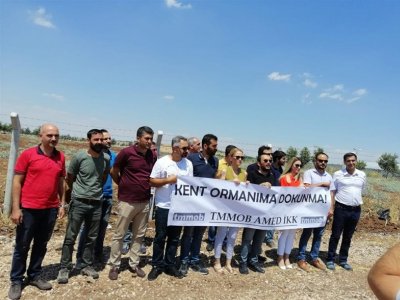 TMMOB DİYARBAKIR İKK KENT ORMANININ YEŞİL ALAN OLARAK KORUMA ALTINA ALINMASI ÇAĞRISI BULUNDU(26.07.2019)