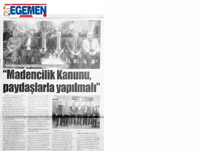 TMMOB MADEN MÜHENDİSLERİ ODASI ADANA ŞUBESİ 10. DÖNEM GÖREV DAĞILIMI YEREL BASINDA YER ALDI (10.02.2020)