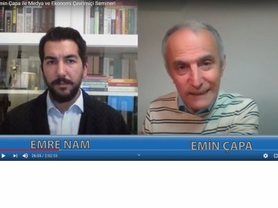 Gazeteci Emin Çapa ile Medya ve Ekonomi Çevrimiçi Semineri Yapıldı.