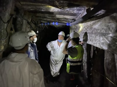 BURDUR TEFENNİ BÖLGESİNDE OLAN ALSER MADENCİLİĞE AİT YERALTI KROM MADENİ OCAĞINA ZİYARET. (18.09.2020)