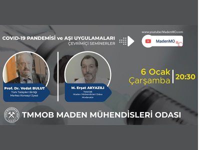 COVID-19 PANDEMİSİ VE AŞI UYGULAMALARI  ÇEVRİMİÇİ SEMİNERİ DÜZENLENMİŞTİR
