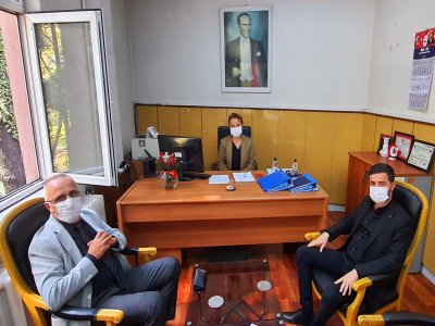 GÖREVDE YÜKSELME SINAVINDA BAŞARI GÖSTEREREK TTK`YA ŞUBE MÜDÜRÜ OLARAK ATANAN MESLEKTAŞLARIMIZ ZİYARET EDİLDİ
