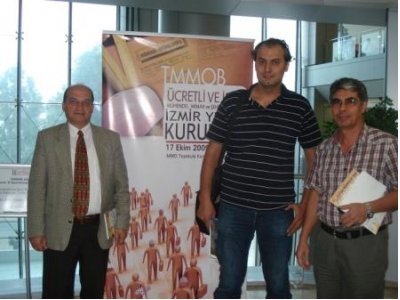 TMMOB ÜCRETLİ VE İŞSİZ MÜHENDİS, MİMAR VE ŞEHİR PLANCILARI YEREL KURULTAYI'NA KATILIM SAĞLANDI (17.10.2009)