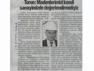 ULUSAL VE YEREL BASINDA SEMPOZYUM (24.11.2009)    