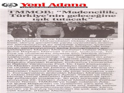 ULUSLARARASI MADEN İŞLETMELERİNDE İŞÇİ SAĞLIĞI VE İŞ GÜVENLİ SEMPOZYUMU 2019 BASINDA YER ALDI (04.10.2019)