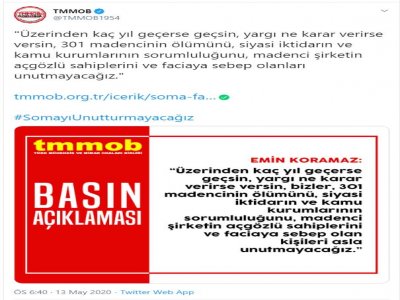 SOMA FACİASININ 6. YILINDA 
