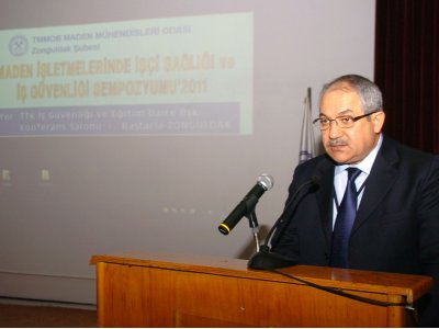 Maden İşletmelerinde İşçi Sağlığı ve İş Güvenliği Sempozyumu Zonguldak`ta Başladı.