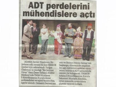 TMMOB ADANA İKK TİYATRO’ DA (16/11/2011)
