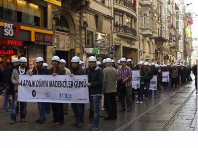 4 Aralık Dünya Madenciler Günü İstanbul`da kutlandı