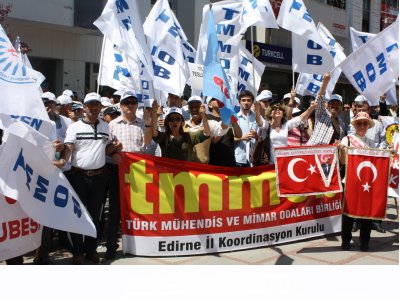 Edirne`de 1 Mayıs Coşkuyla Kutlandı.