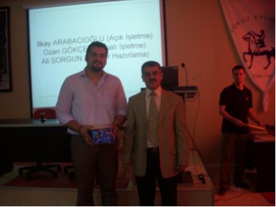 DEÜ Maden Mühendisliği Bölümü Staj Ödül Törenine katıldık (02.05.2012)