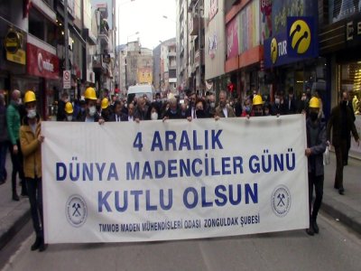 4 ARALIK DÜNYA MADENCİLER GÜNÜ BASIN AÇIKLAMASI VE KORTEJ