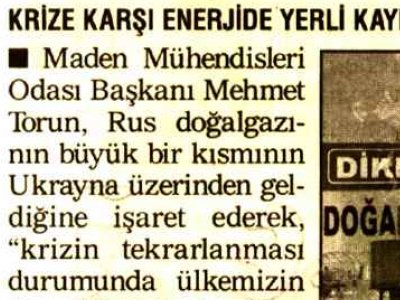 Krize Karşı Enerjide Yerli Kaynaklara Yönelmeliyiz