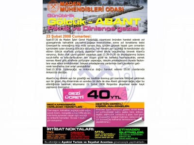 Günübirlik Gölcük-Abant Piknik ve Dinlence Gezisi