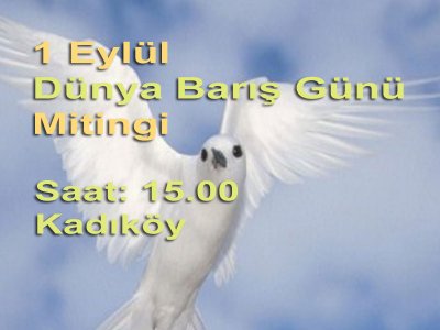 1 Eylül Dünya Barış Günü Mitingi