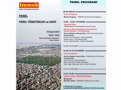 TMMOB ADANA İKK YEREL YÖNETİMLER VE KENT PANELİ (09/11/2013)