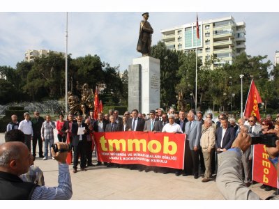 BASIN AÇIKLAMASI 
“HİÇBİR SALDIRI TMMOB’NİN MÜCADELESİNİ ENGELLEYEMEZ!” (14.11.2013)
