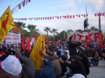 YATAĞAN- MİLAS- MUĞLA’DA ÖZELLEŞTİRİLMEYE KARŞI MİTİNG DÜZENLENDİ. ( 29.12.2013)