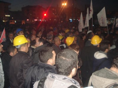 MADEN-İŞ VE TES-İŞ YATAĞAN ÖZELLEŞTİRMEYE KARŞI YÜRÜYÜŞE KATILDIK ( 23.01.2014)