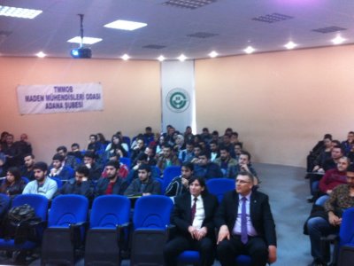 ÇUKUROVA ÜNİVERSİTESİ MADEN MÜHENDİSLİĞİ ÖĞRENCİLERİYLE TOPLANTI (11.03.2014)