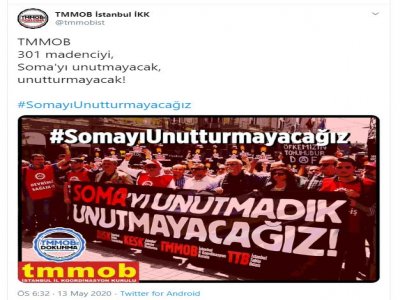 SOMA FACİASININ 6. YILINDA "SOMAYI UNUTMADIK, UNUTTURMADIK"
