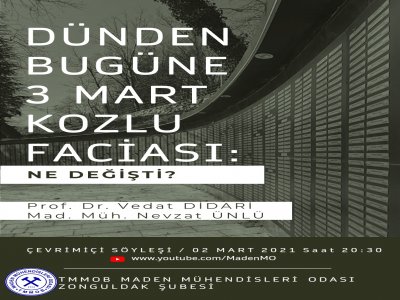  MART 1992`DEN GÜNÜMÜZE NE DEĞİŞTİ? BAŞLIKLI ÇEVRİMİÇİ SÖYLEŞİ 02.03.2021 TARİHİNDE SAAT 20:30 DA GERÇEKLEŞTİRİLECEKTİR