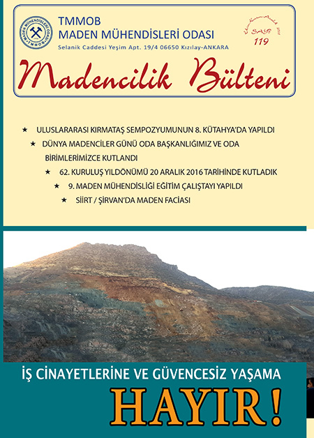 542 MADENCİLİK BÜLTENİ