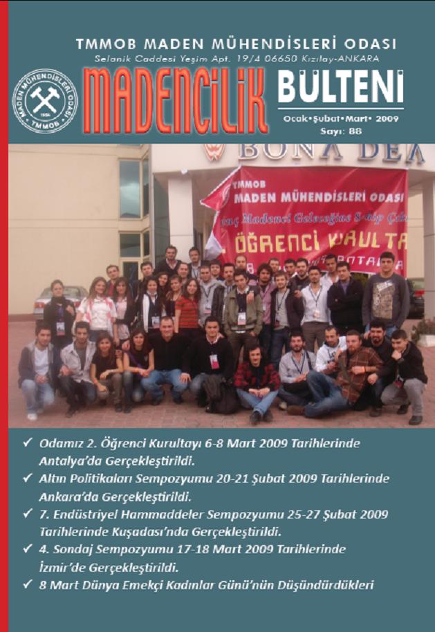 468 MADENCİLİK BÜLTENİ