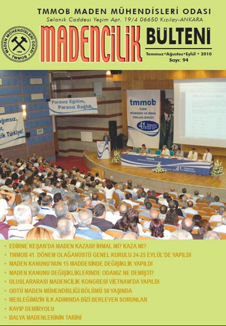 480 MADENCİLİK BÜLTENİ