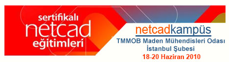 İstanbul’da Netcadkampüs 2 ve 3 Boyutlu Madencilik Uygulamaları Sertifika Eğitimi Programı Düzenlenecektir.