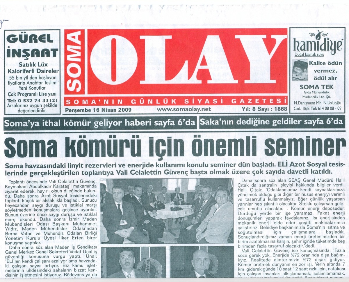 SOMA OLAY GAZETESİ