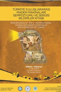 128 TÜRKİYE 5.ULUSLARARASI MADEN MAKİNALARI SEMPOZYUMU BİLDİRİLER KİTABI