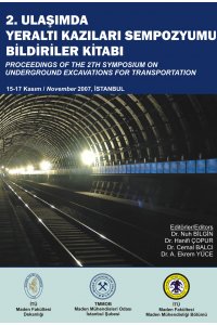 85 2. ULAŞIMDA YERALTI KAZILARI SEMPOZYUMU BİLDİRİLER KİTABI