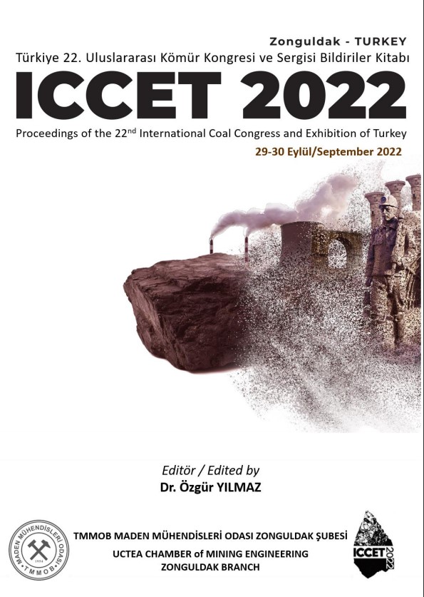 1091 TÜRKİYE 22. ULUSLARARASI KÖMÜR KONGRESİ VE  SERGİSİ BİLDİRİLER KİTABI