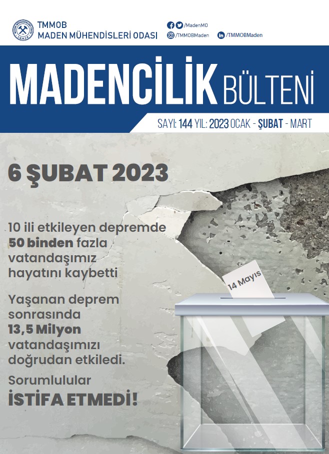 1084 MADENCİLİK BÜLTENİ 