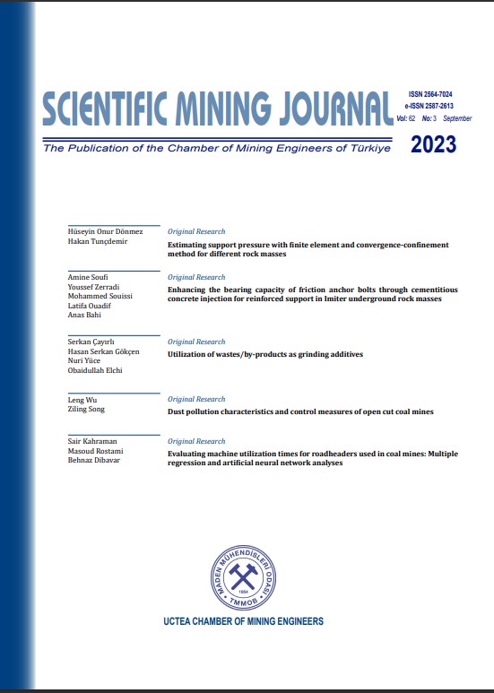 BİLİMSEL MADENCİLİK DERGİSİ