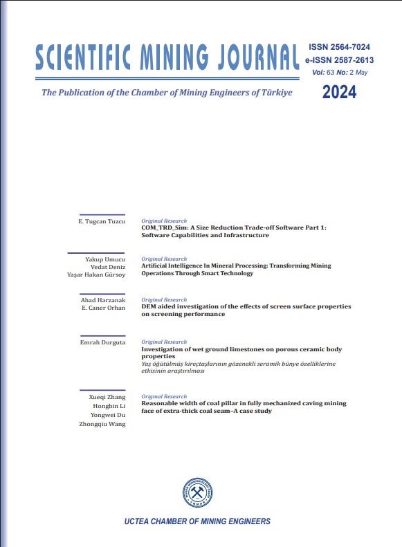 1126 BİLİMSEL MADENCİLİK DERGİSİ